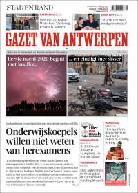 Portada de Gazet van Antwerpen (Belgium)