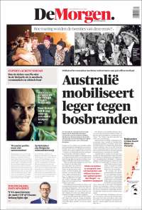 Portada de De Morgen (Belgium)