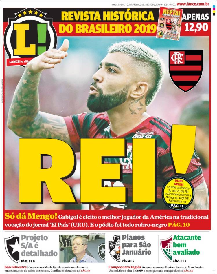 Portada de Lance! (Brasil)