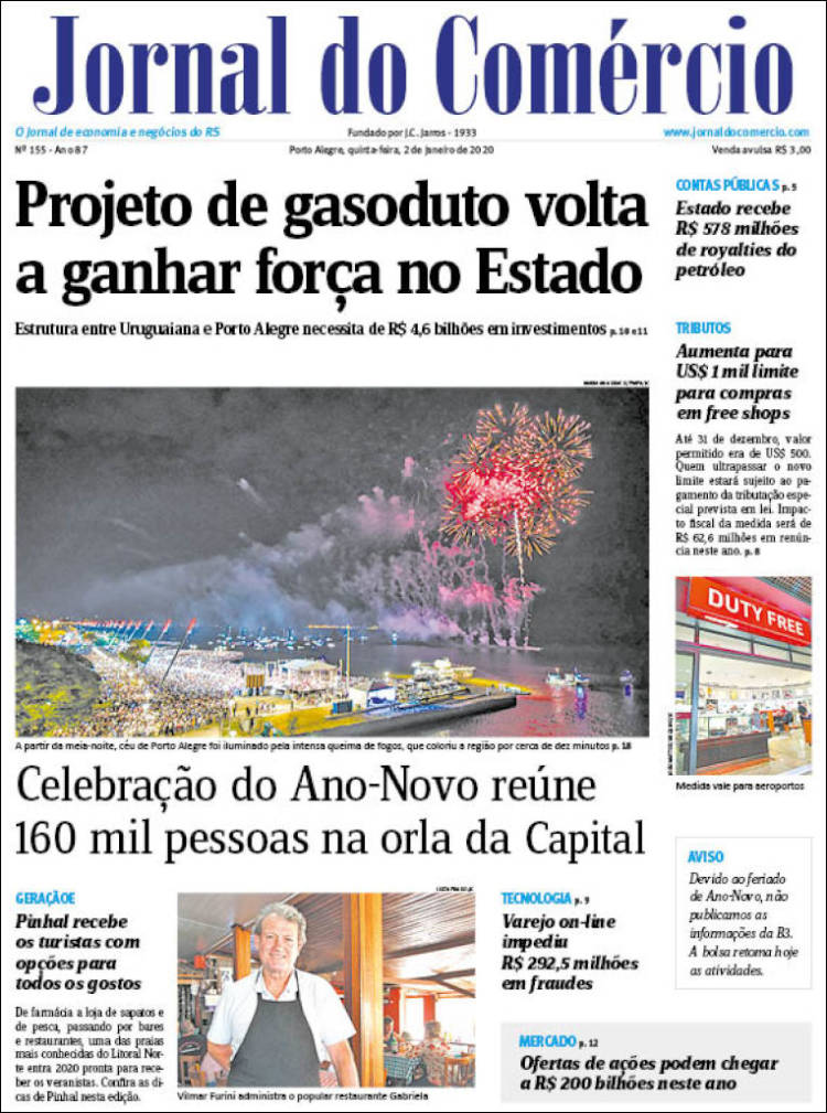 Portada de Jornal do Comércio (Brasil)