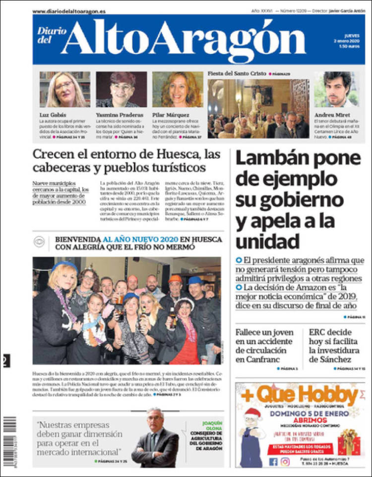 Portada de Diario del AltoAragón (Espa&ntilde;a)