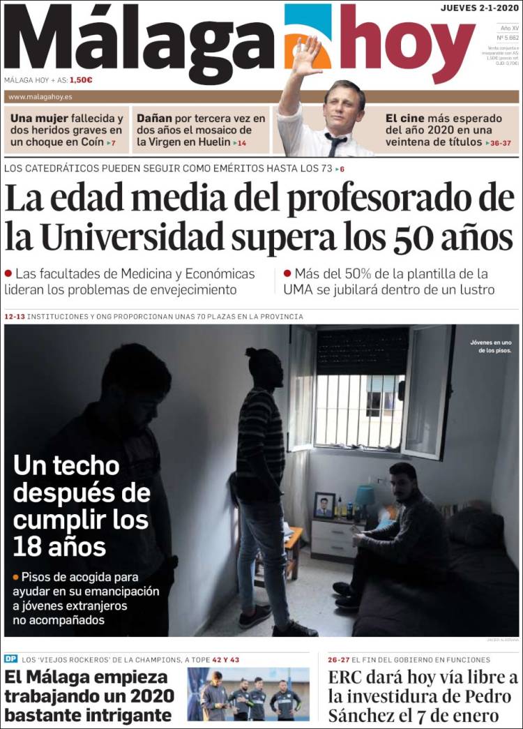 Portada de Málaga Hoy (Espa&ntilde;a)