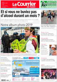 Portada de Le Courrier de l'Ouest (Francia)