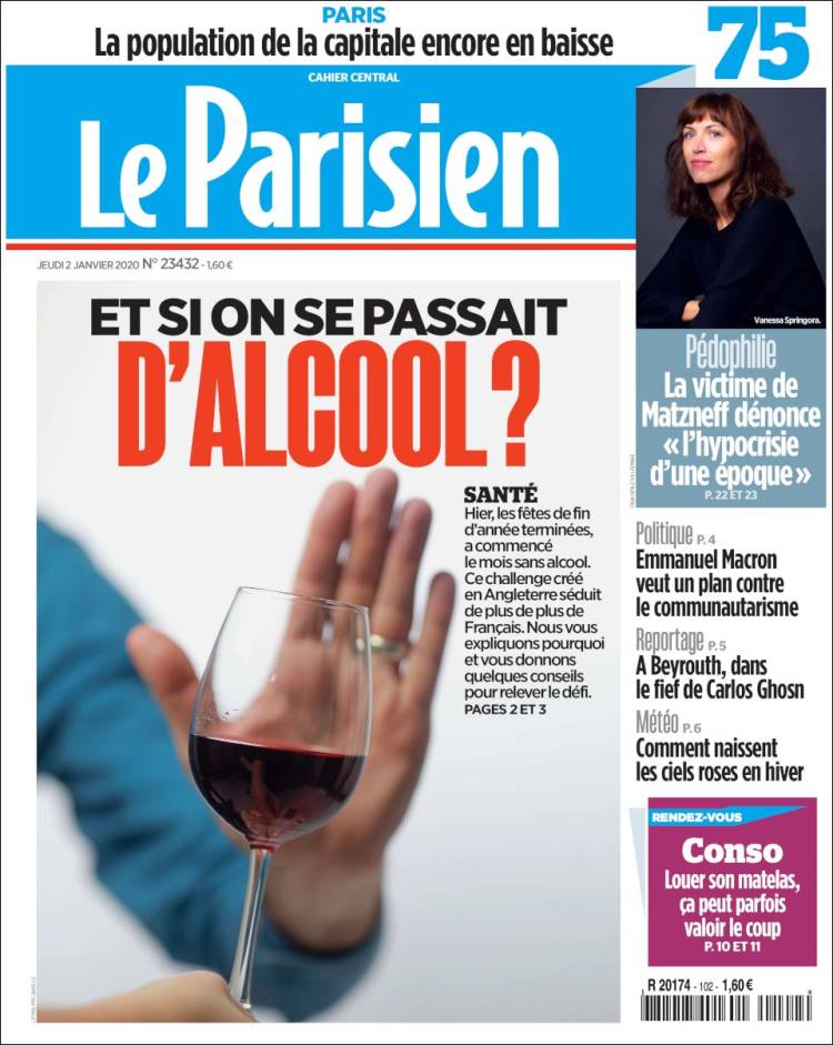 Portada de Le Parisien (Francia)