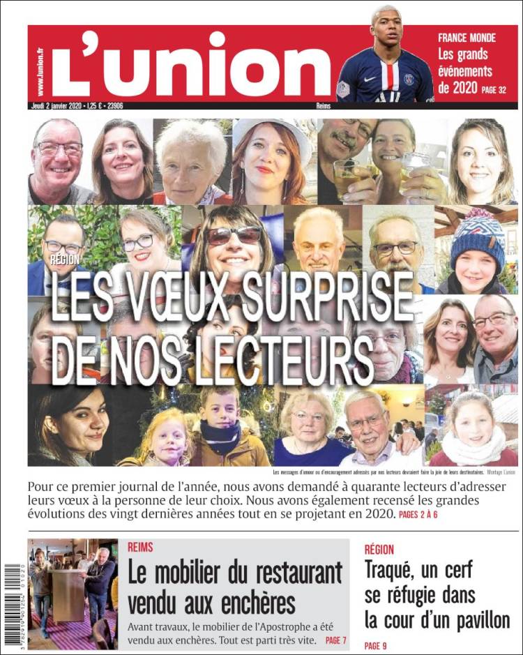 Portada de L'Union (Francia)