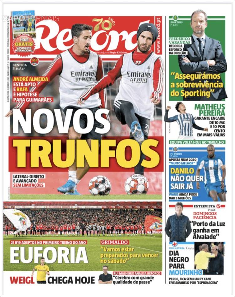 Portada de Record (Portugal)