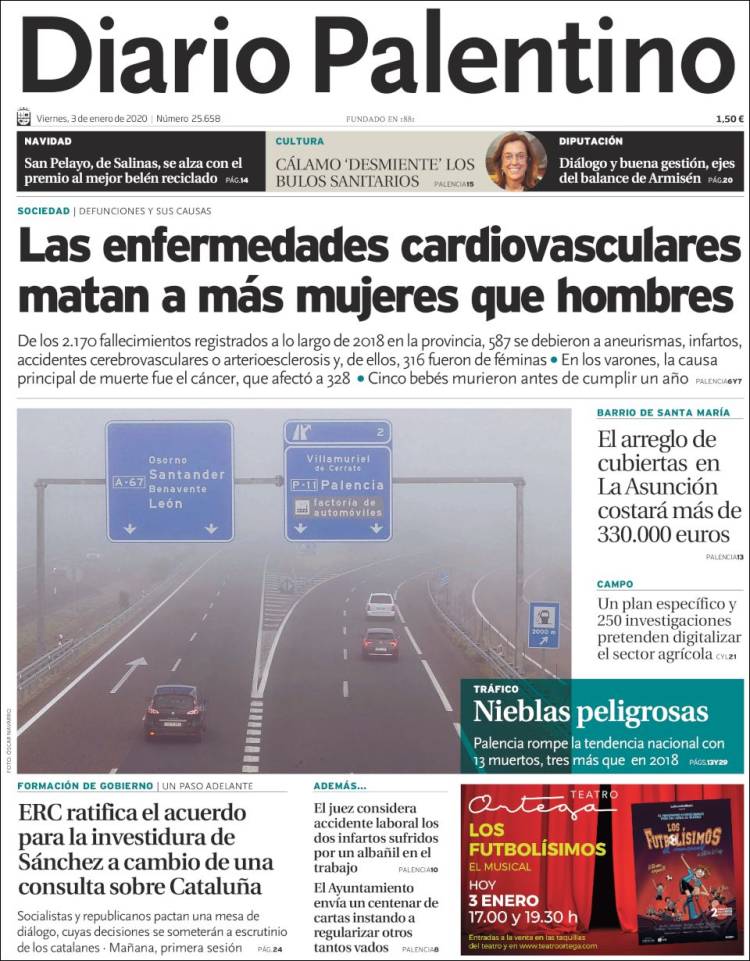 Portada de Diario Palentino (Espa&ntilde;a)