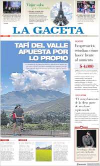 Portada de La Gaceta (Argentina)