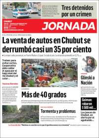 Portada de Diario Jornada en la Patagonia (Argentina)