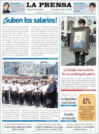 Portada de La Prensa (Argentina)