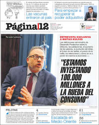 Portada de Página/12 (Argentina)