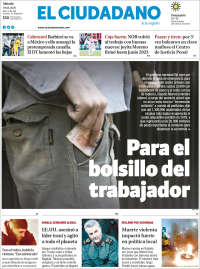 Portada de Diario El Ciudadano (Argentina)