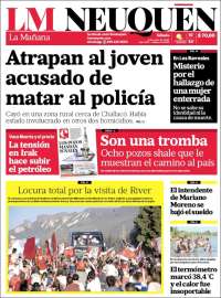 Portada de La Mañanade Neuquén (Argentina)