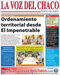 Portada de La Voz del Chaco (Argentina)