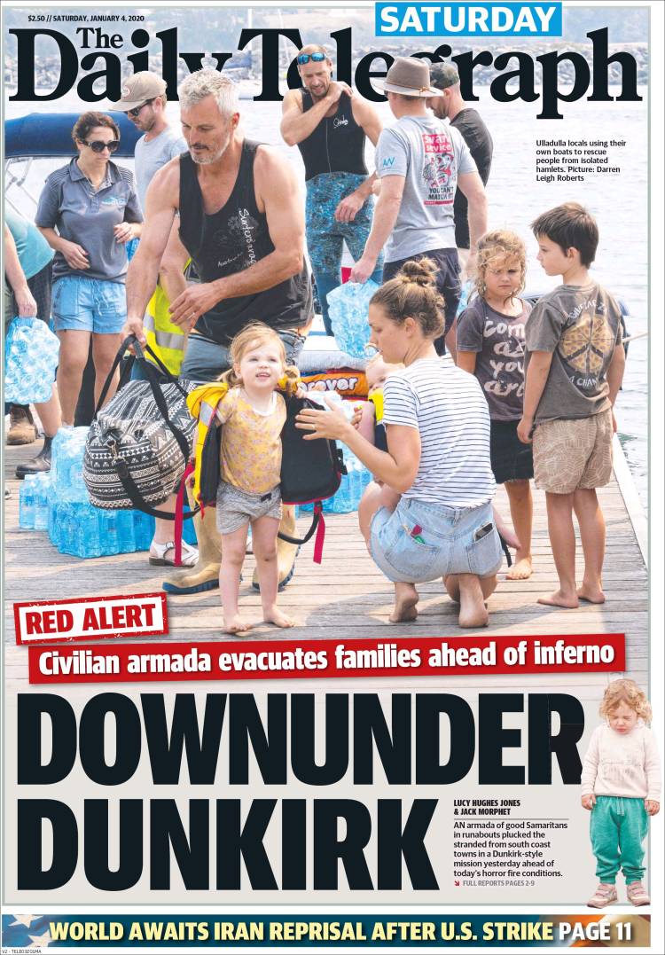 Portada de The Daily Telegraph (Australia)