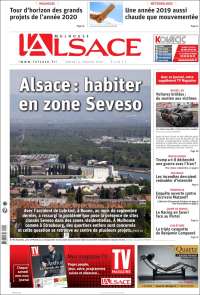 Portada de Journal L'Alsace (Francia)