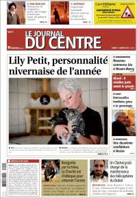 Portada de Le Journal du Centre (Francia)