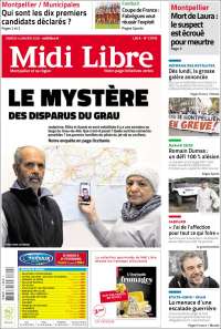 Portada de Midi Libre (Francia)