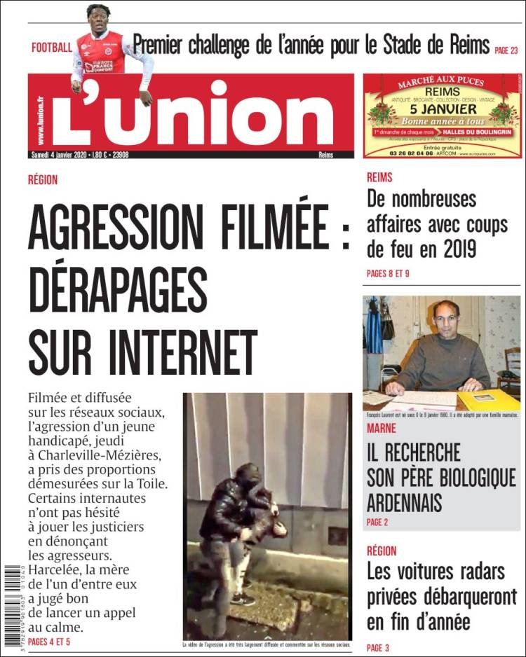 Portada de L'Union (Francia)