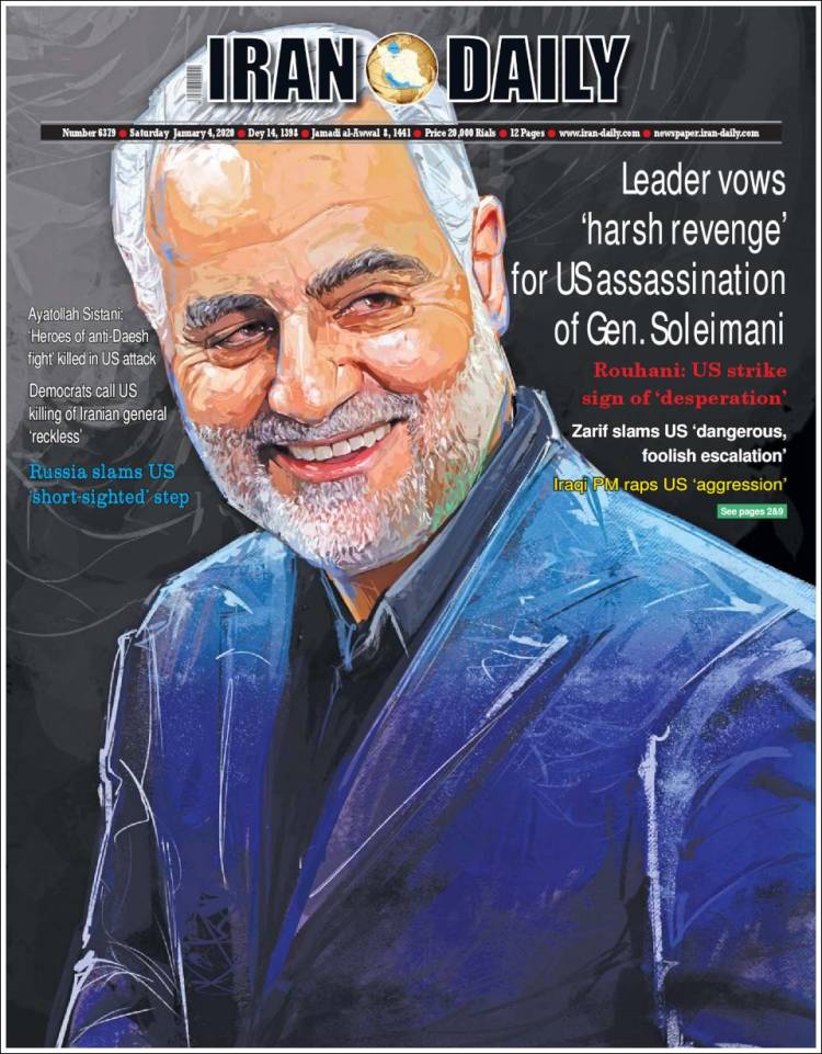 Portada de Iran Daily (Ir&aacute;n)