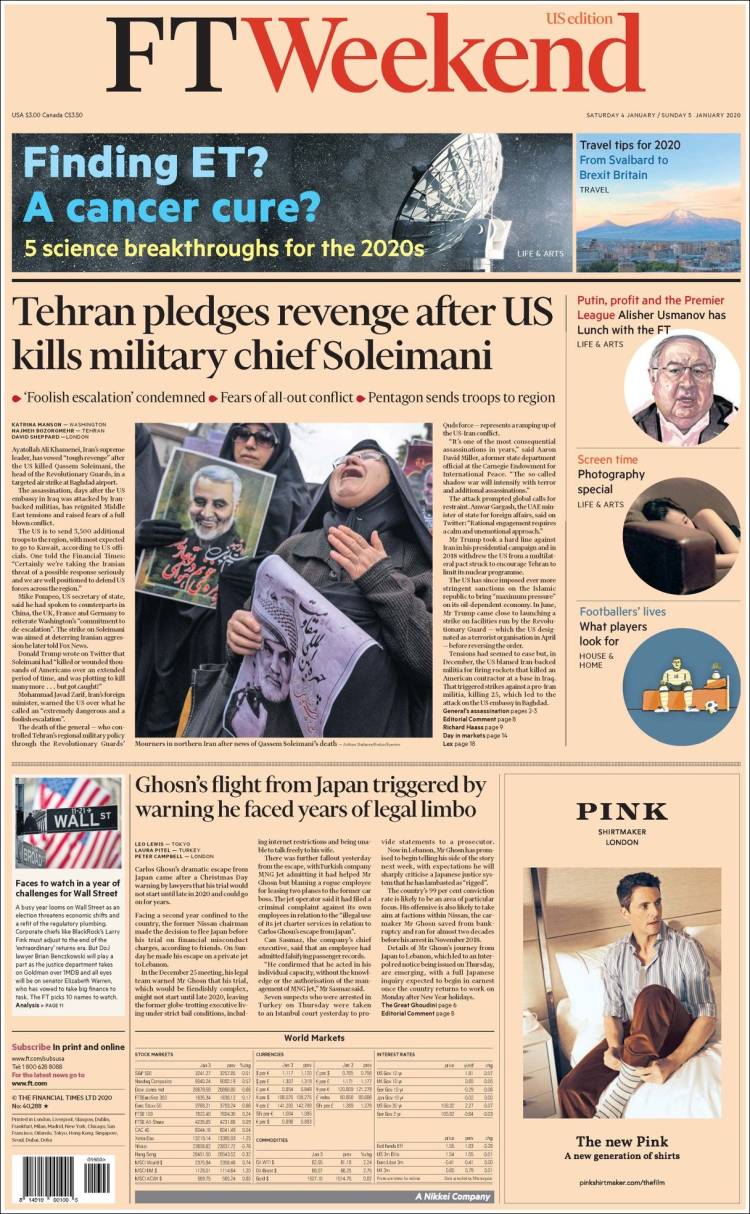 Portada de Financial Times - USA (USA)