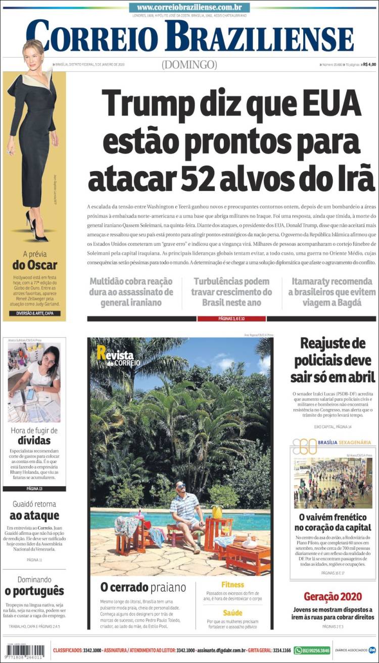 Portada de Correio Braziliense (Brasil)