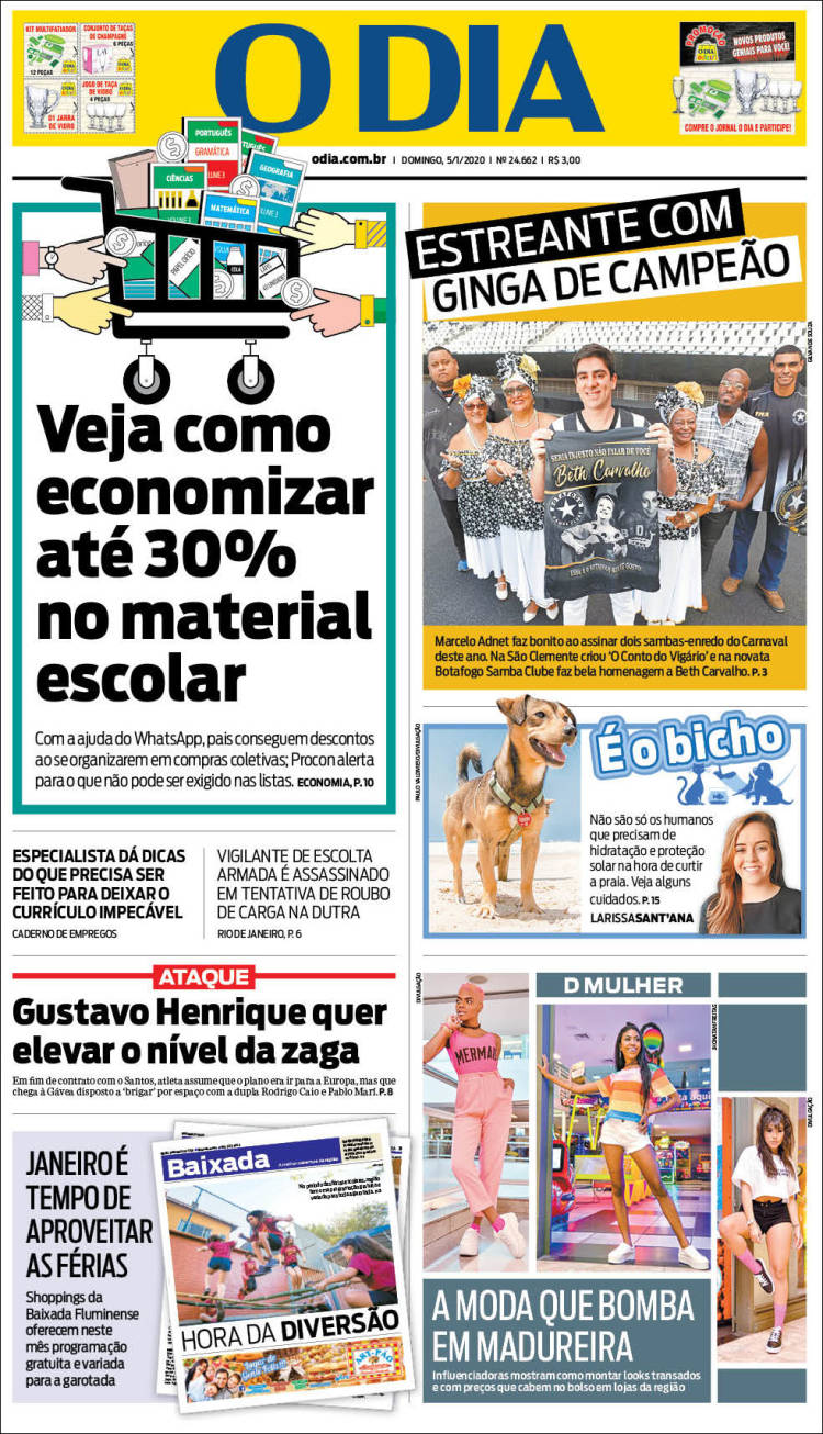 Portada de O Dia (Brasil)