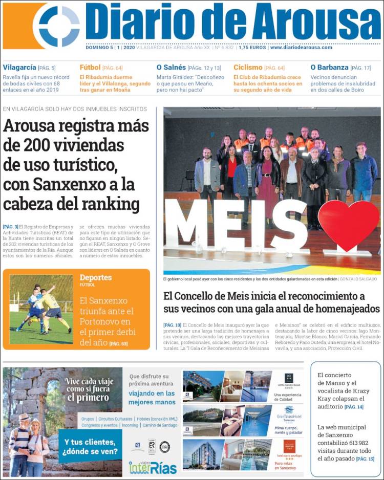 Portada de Diario de Arousa (España)