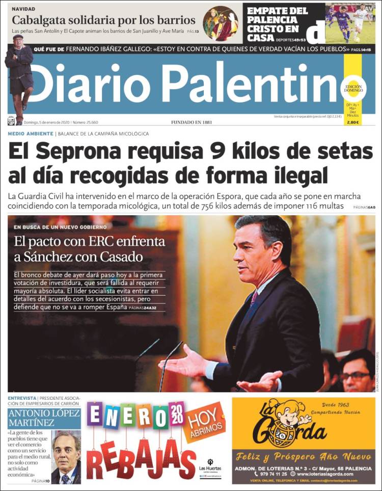 Portada de Diario Palentino (España)