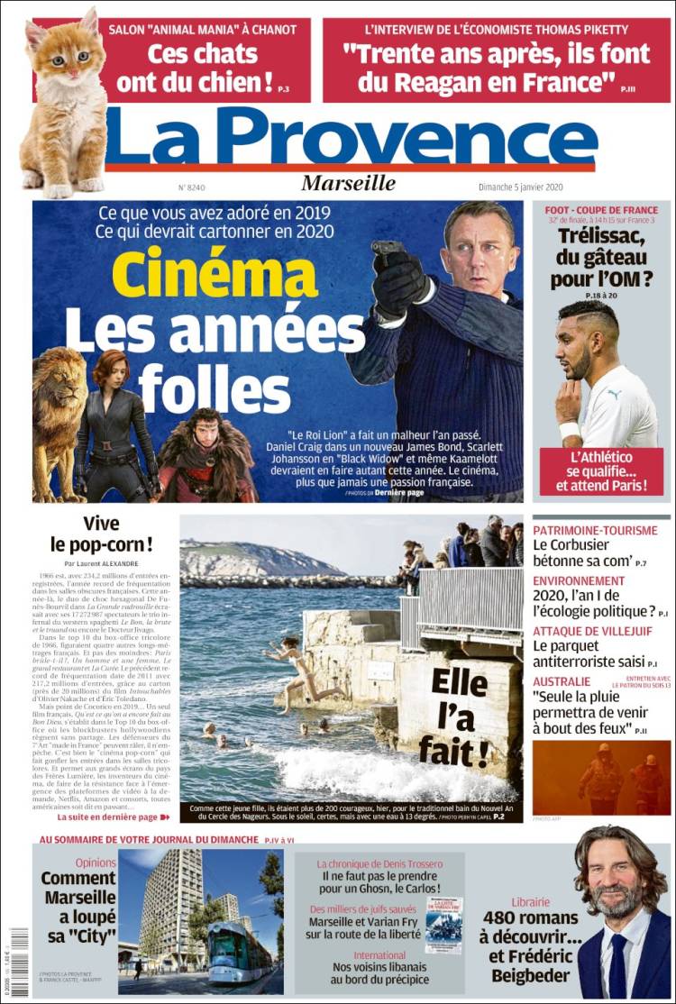 Portada de La Provence (Francia)