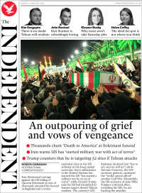 Portada de The Independent (Reino Unido)