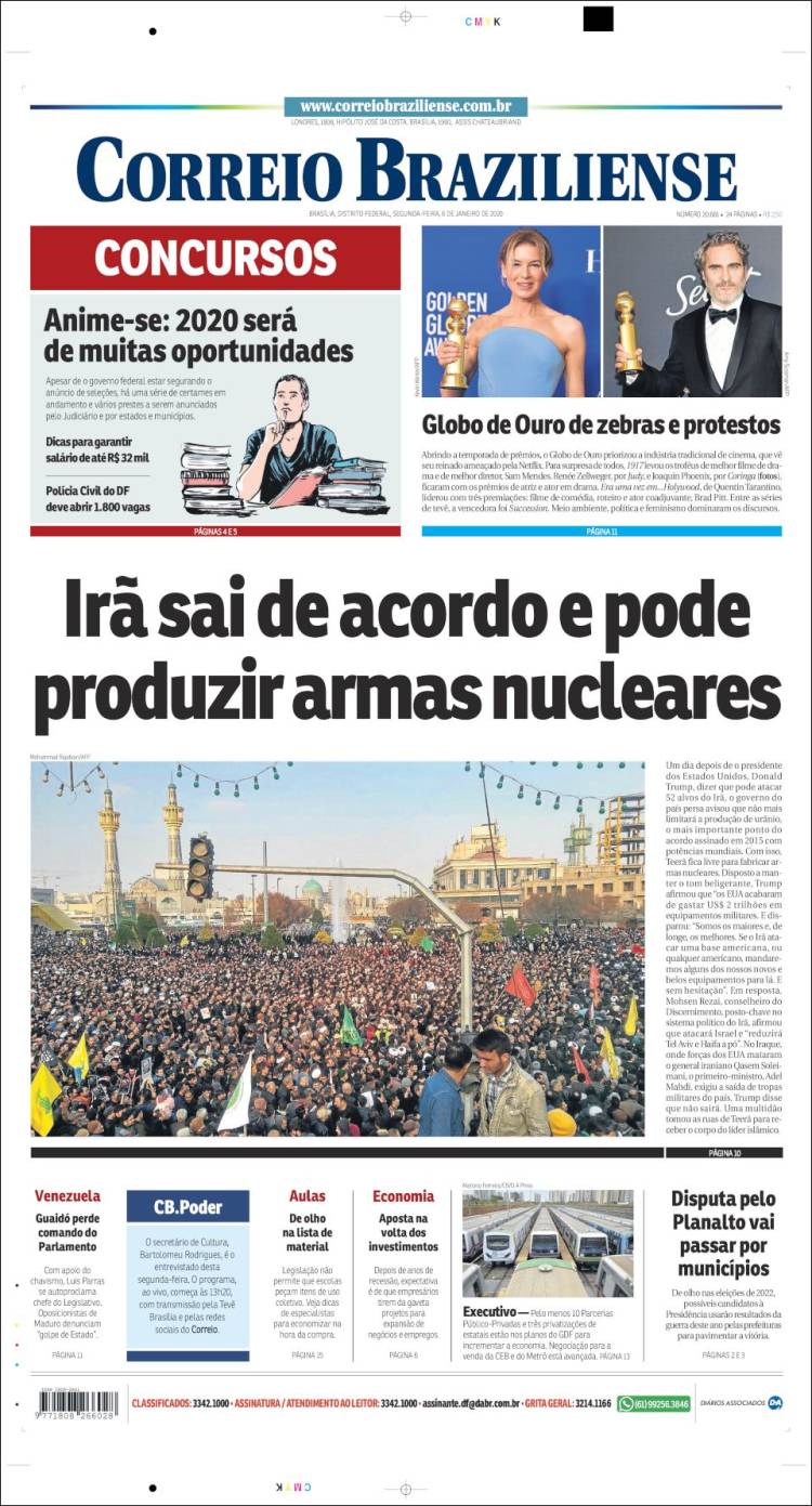 Portada de Correio Braziliense (Brasil)