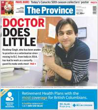 Portada de The Province (Canadá)