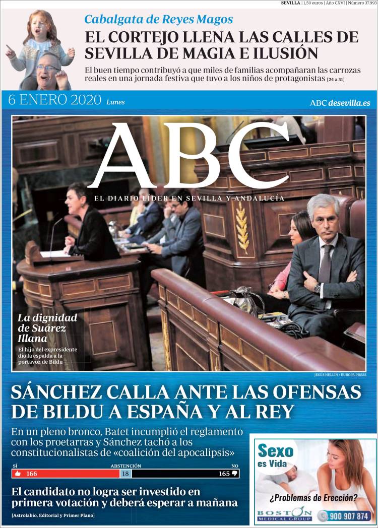 Portada de ABC - Sevilla (España)