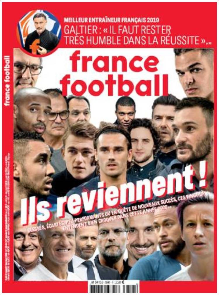 Portada de France Football (Francia)