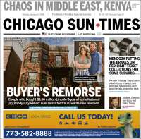 Portada de Chicago Sun-Times (USA)