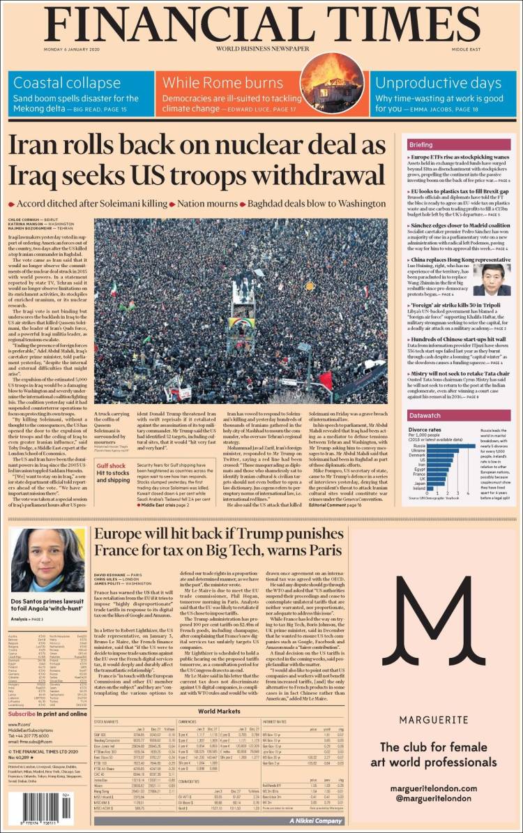 Portada de Financial Times - USA (USA)
