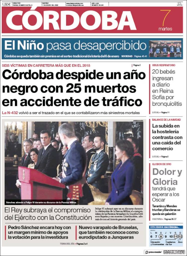 Portada de Diario de Córdoba (Espa&ntilde;a)