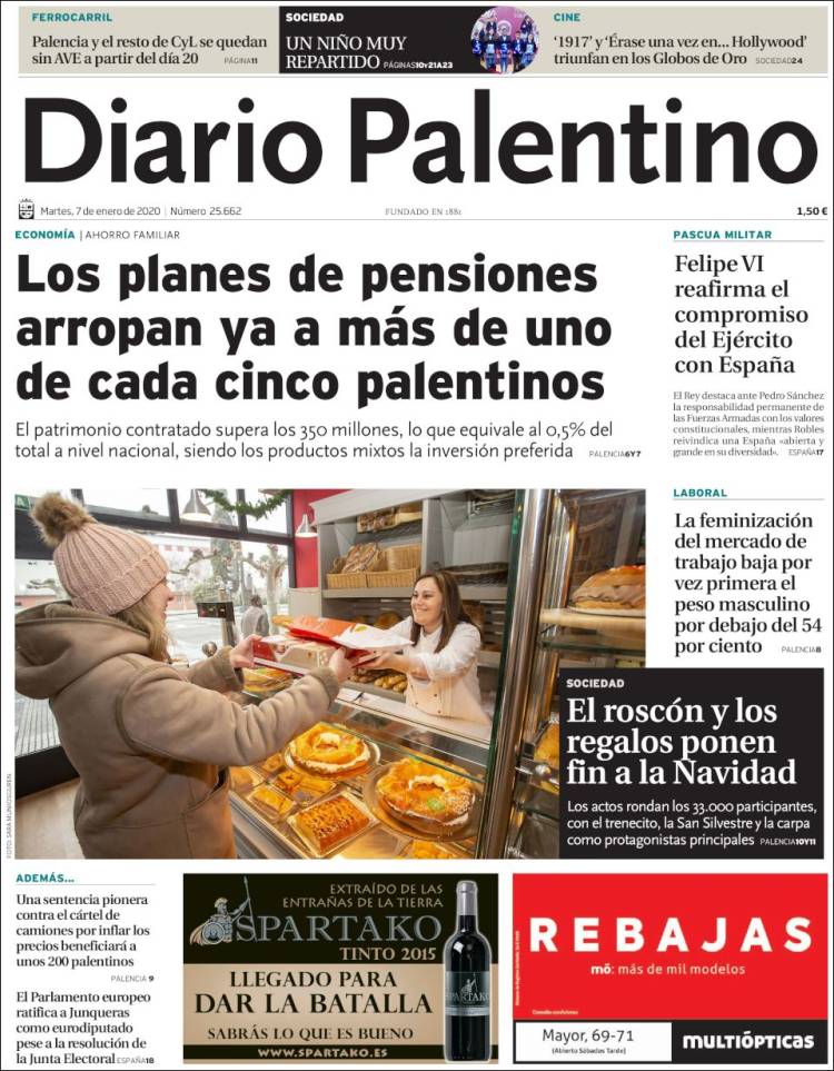 Portada de Diario Palentino (Espa&ntilde;a)