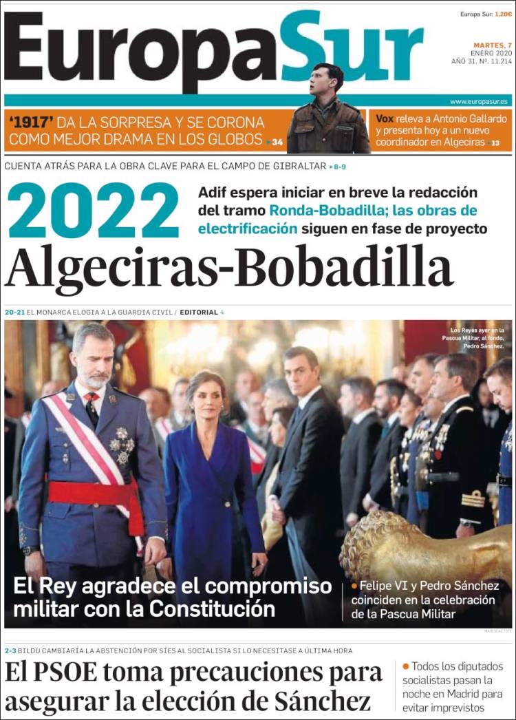 Portada de Europa Sur (Espa&ntilde;a)