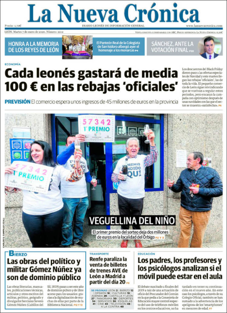 Portada de La Nueva Crónica (Espa&ntilde;a)