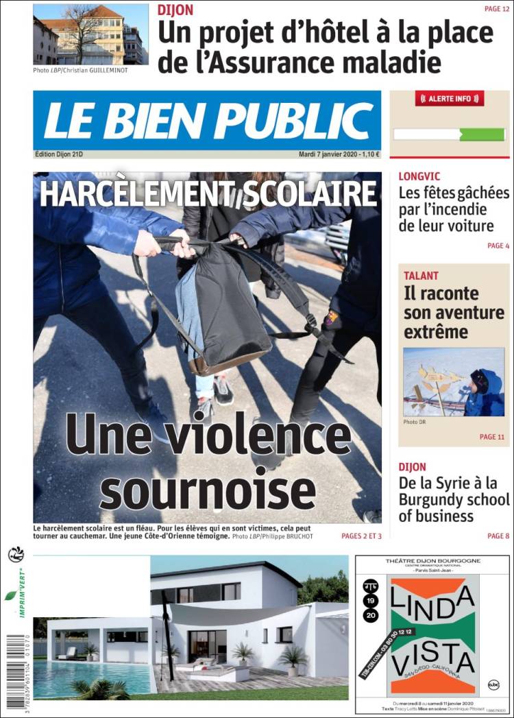 Portada de Le Bien Public (France)