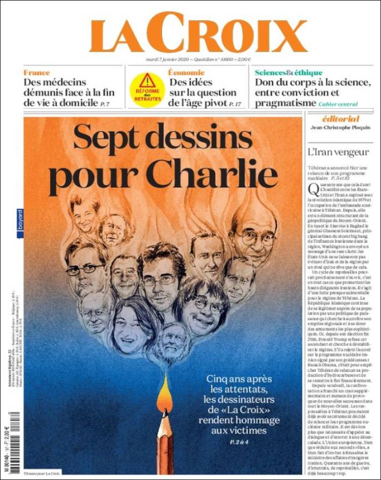 Portada de La Croix (Francia)