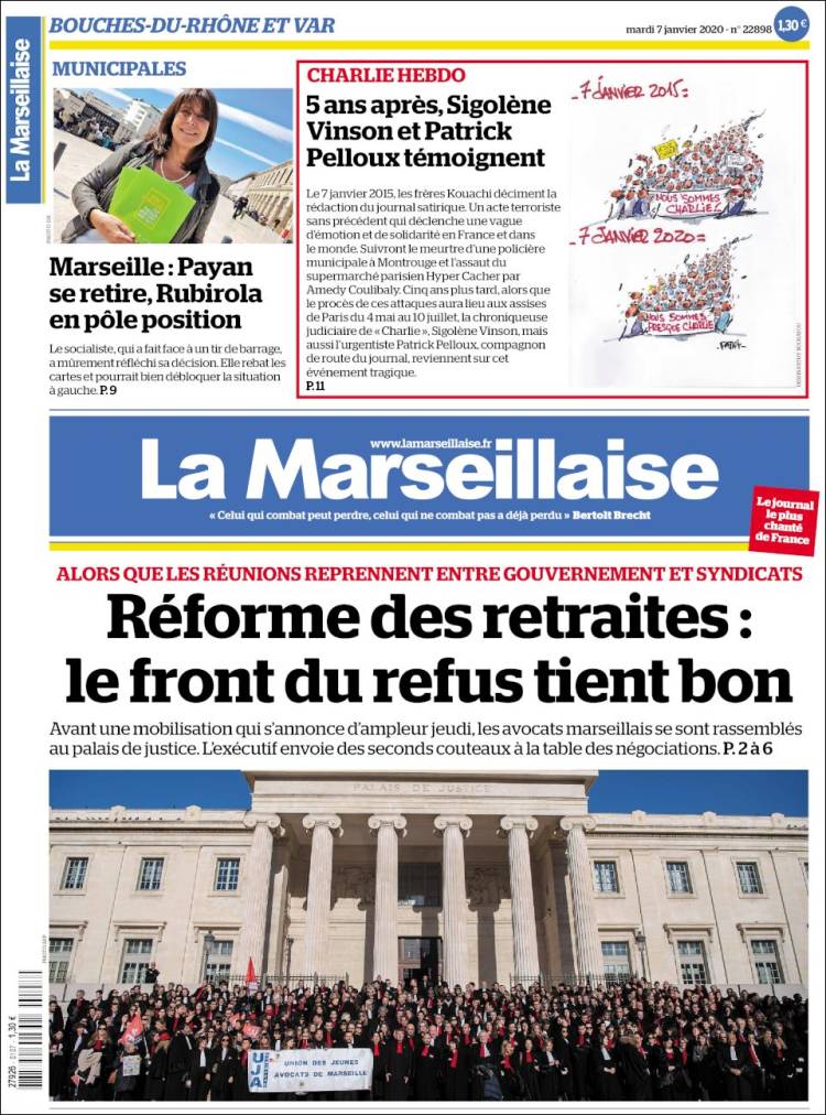 Portada de La Marseillaise (France)