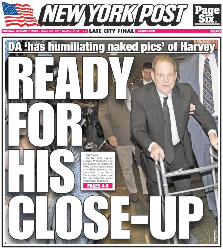 Portada de New York Post (USA)