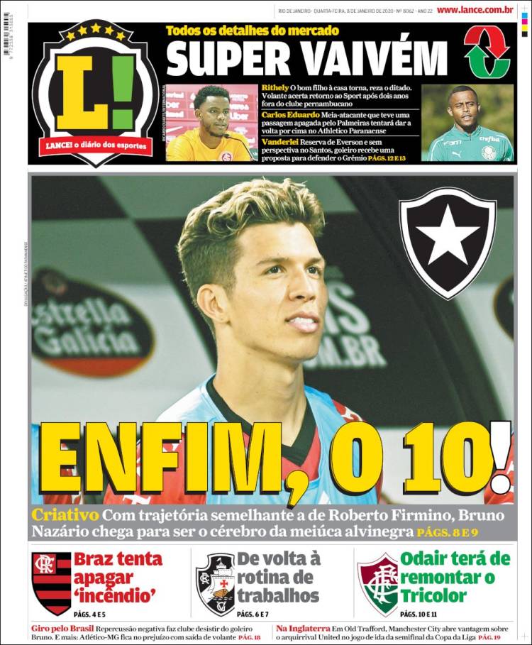 Portada de Lance! (Brasil)