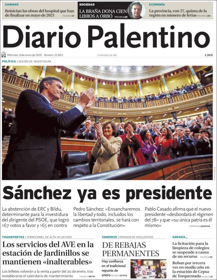 Portada de Diario Palentino (Espa&ntilde;a)