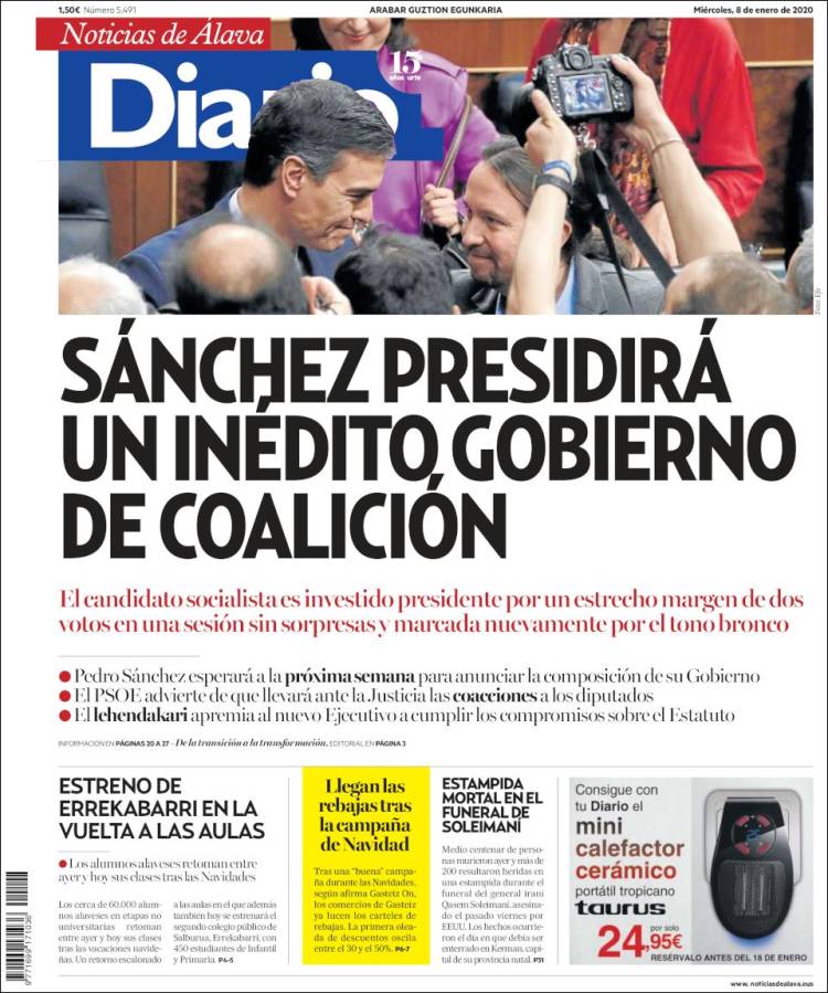 Portada de Noticias de Álava (Espa&ntilde;a)