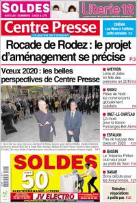 Portada de Centre Presse (Francia)