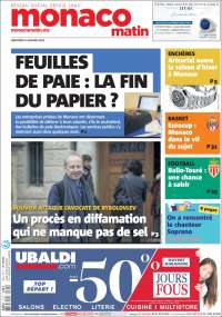 Portada de Nice-Matin (Francia)